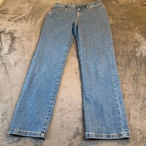 Style Co Straight Leg Jeans Medium Wash Denim Pants Womens size 6P 29x27"